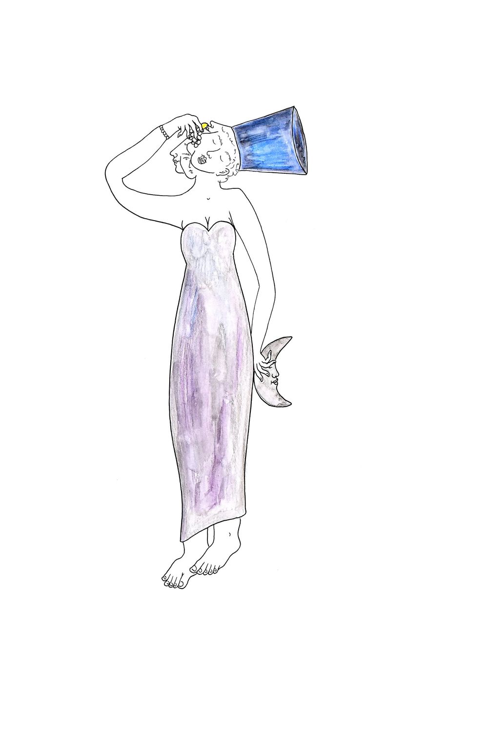 "Dame Lune" Print