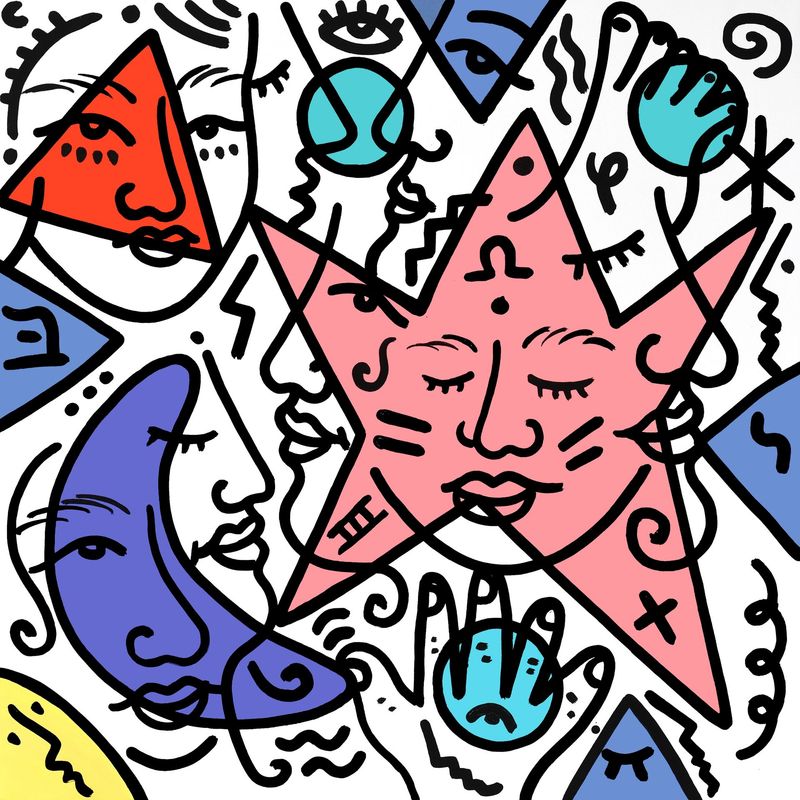 "Pink Star" Print