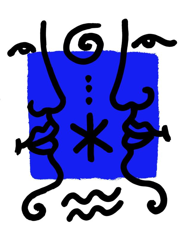 "Le Baiser Bleu" Print