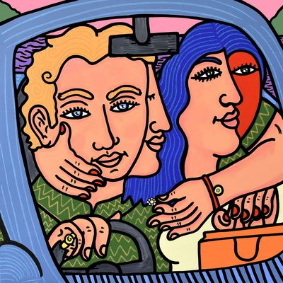 "Blue Car" Print