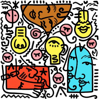 "Trois Ampoules" Print