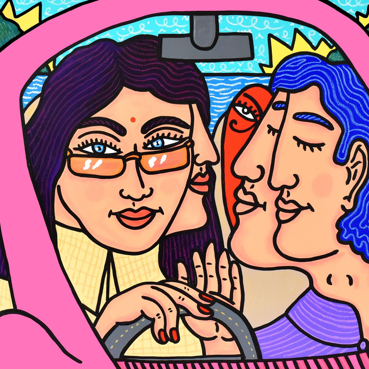 "Pink Car" Print