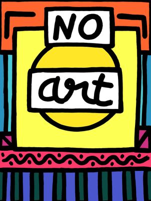 "No Art" Print