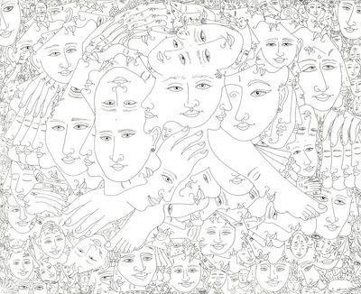 "1001 Visages" Print