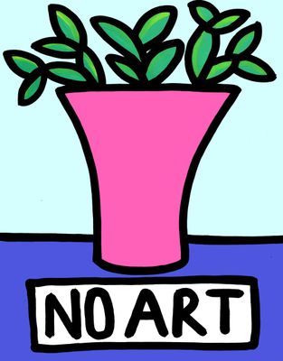 "No Art" Print