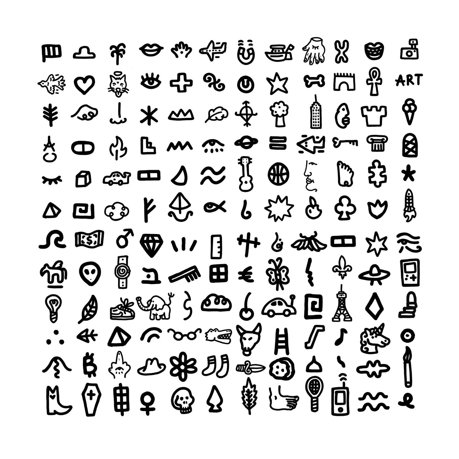 "Planche de symboles n°1" Print