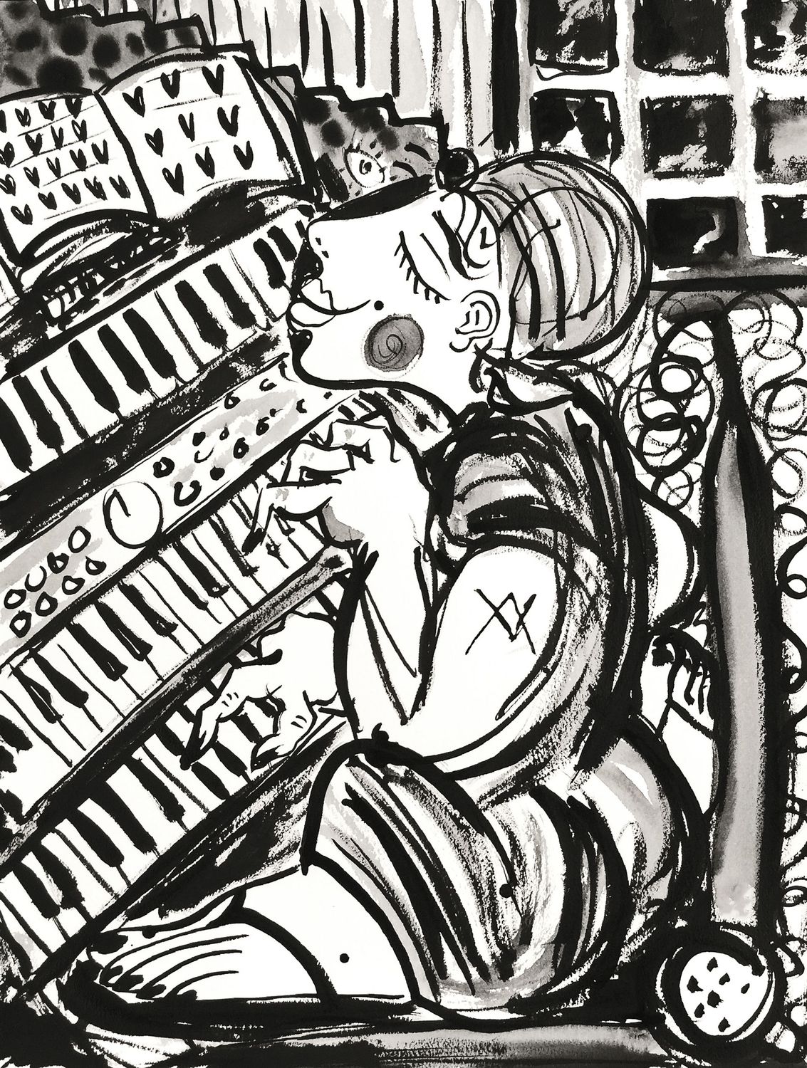 "La Pianiste" Print