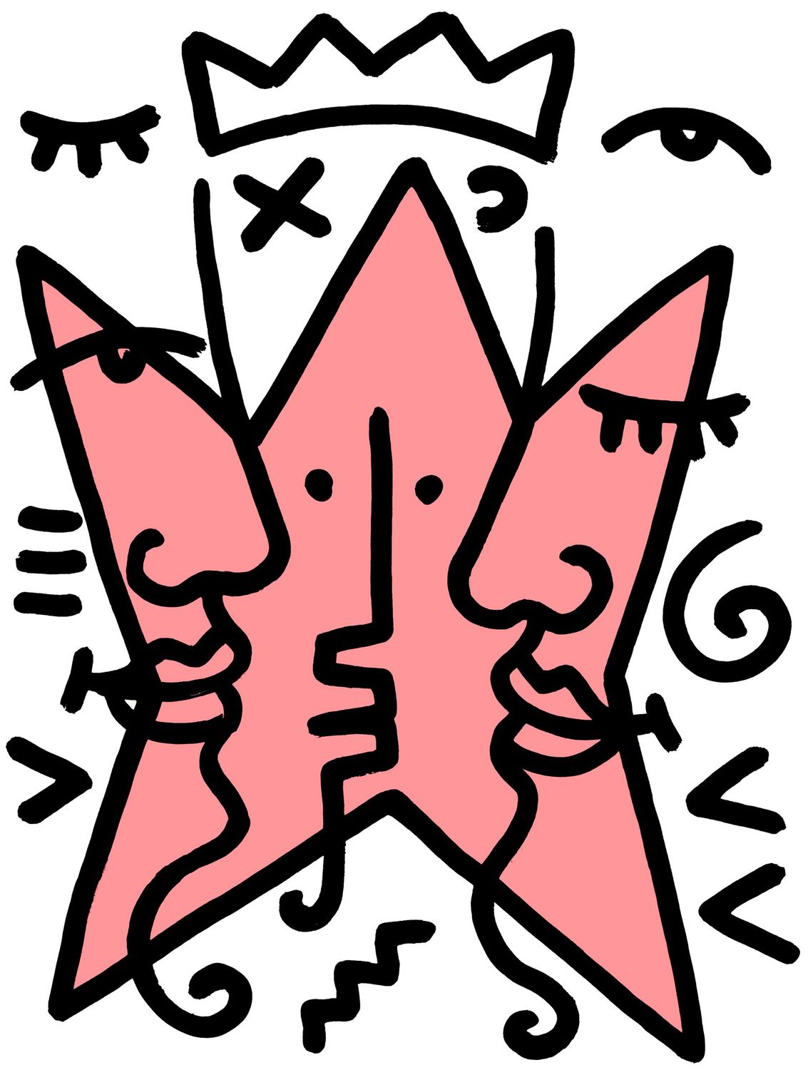 "Étoile rose" Print
