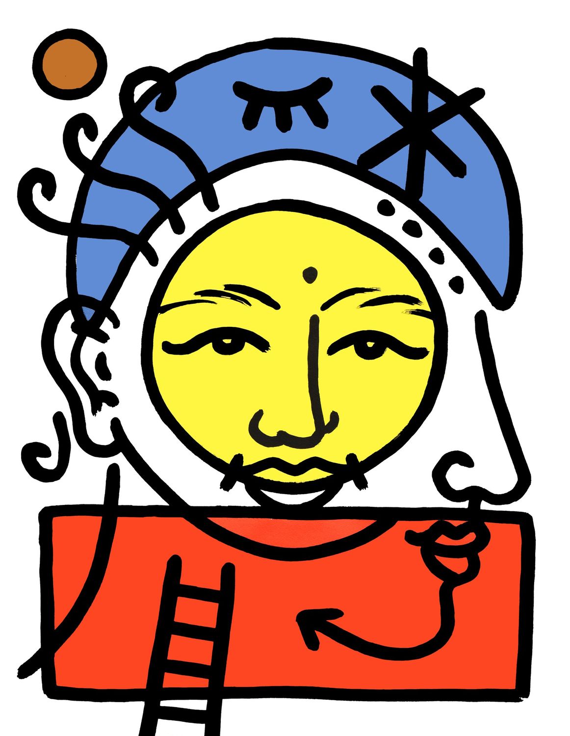 "Portrait solaire" Print
