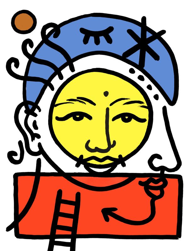 "Portrait solaire" Print