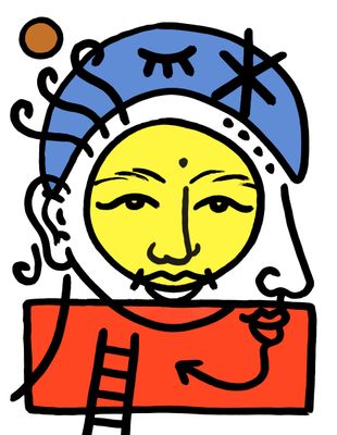 "Portrait solaire" Print