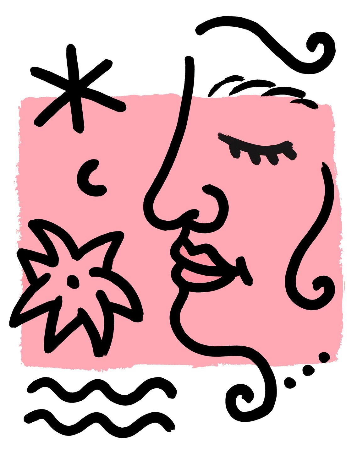 "Profil Rose" Print