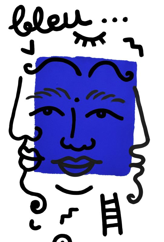 "Carré bleu"