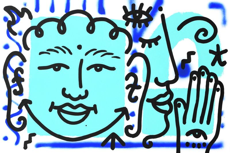 "Bouddha bleu"