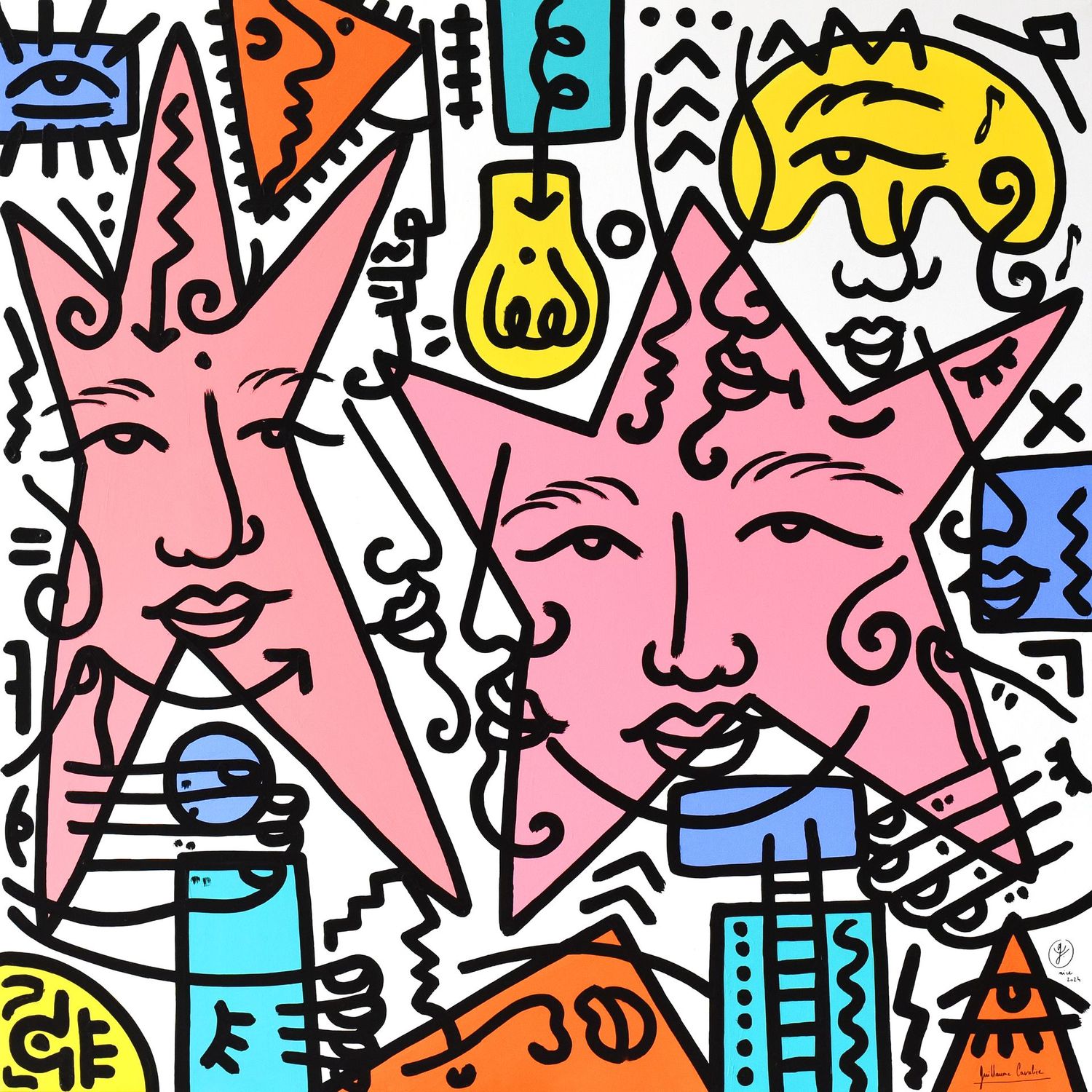 "Two Pink stars"
