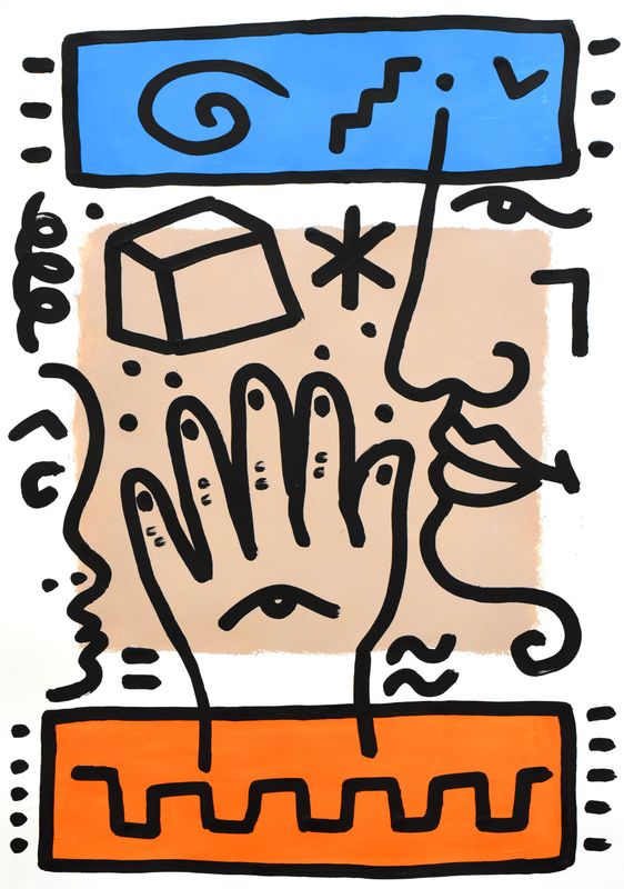 "La main et le cube"