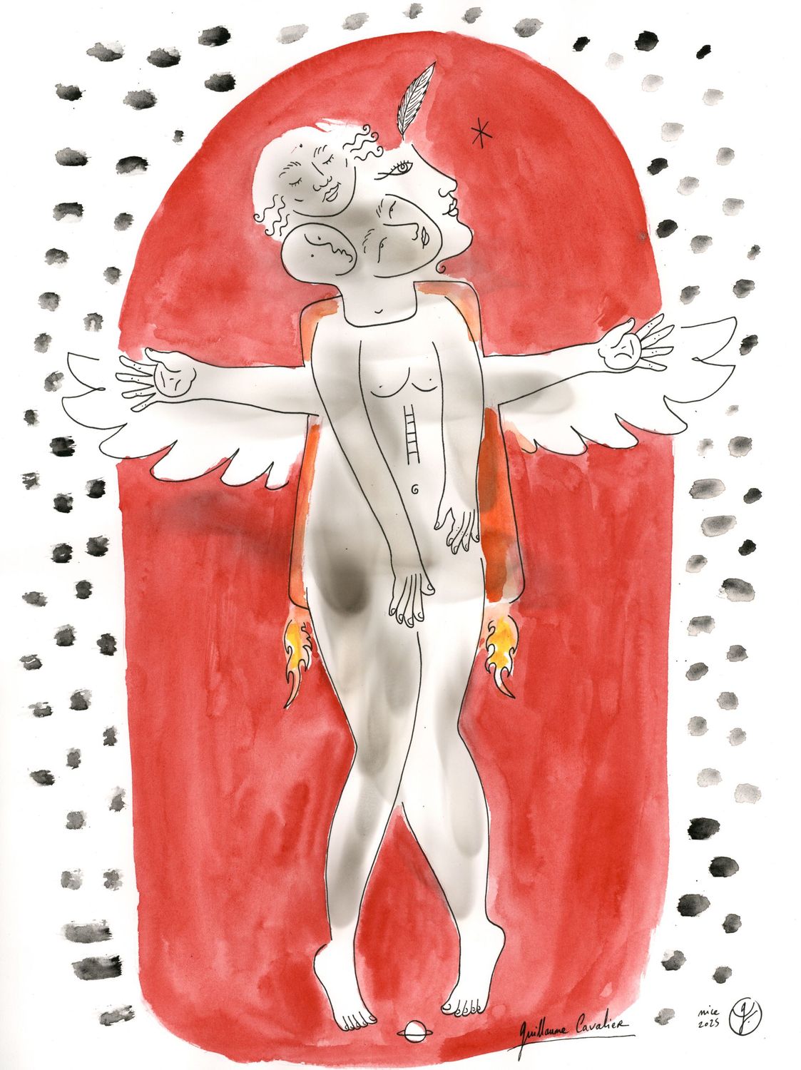 "Ange en jet pack"
