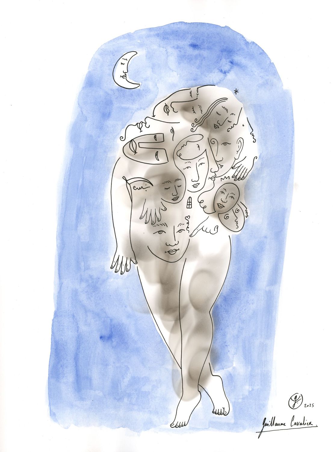 "La marche vers la lune"