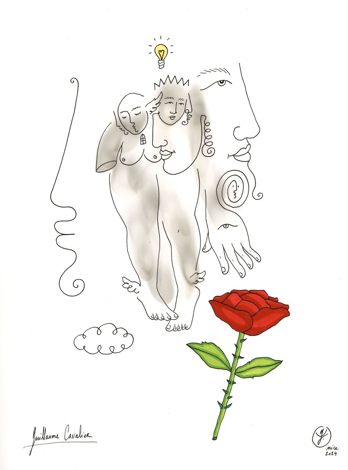 "La rose et l'ampoule"