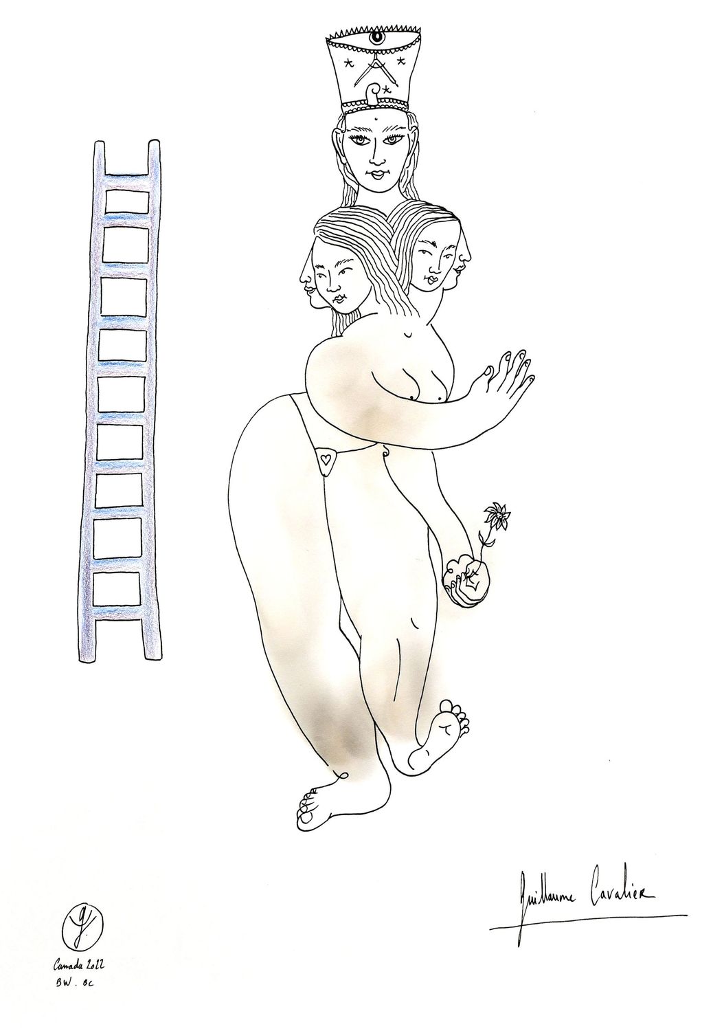 "L'échelle et la fleur"