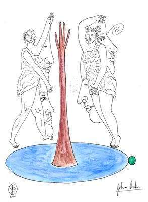 "L'arbre au milieu du lac"