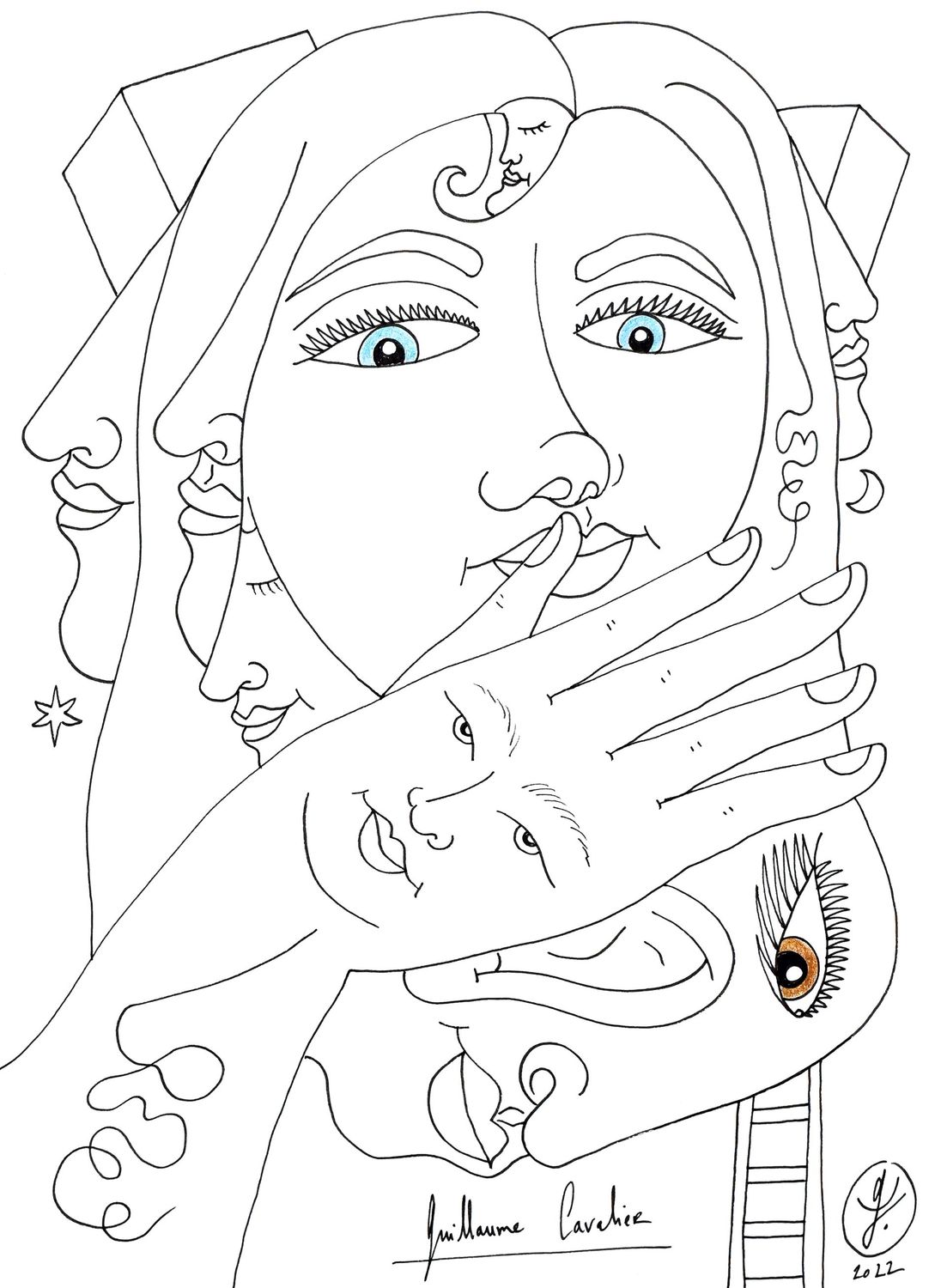 "Femme à l'échelle"