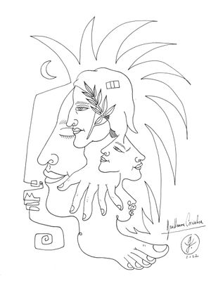 "Dante sur un pied"