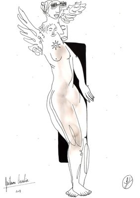 "Ange devant la fente"