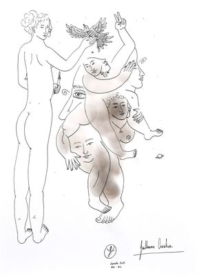 "Enfant sur les épaules"