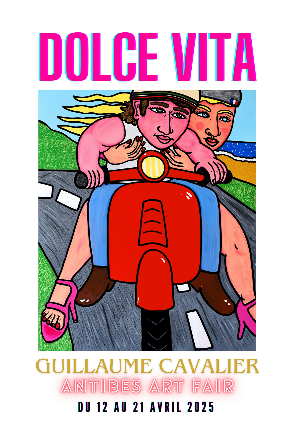Carte postale "La Vespa"