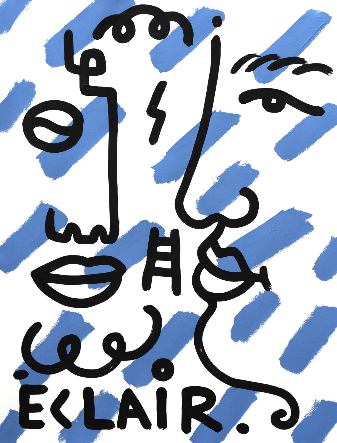 "Éclair bleu"
