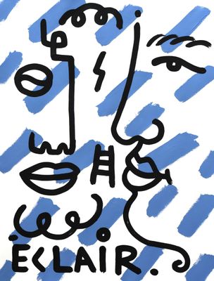 "Éclair bleu"