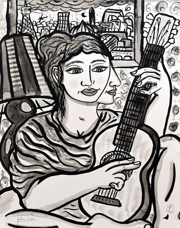 "Guitariste à la fenêtre"