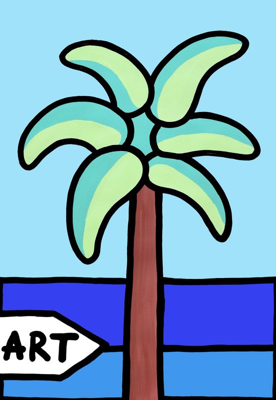 "Art Palmier et mer"