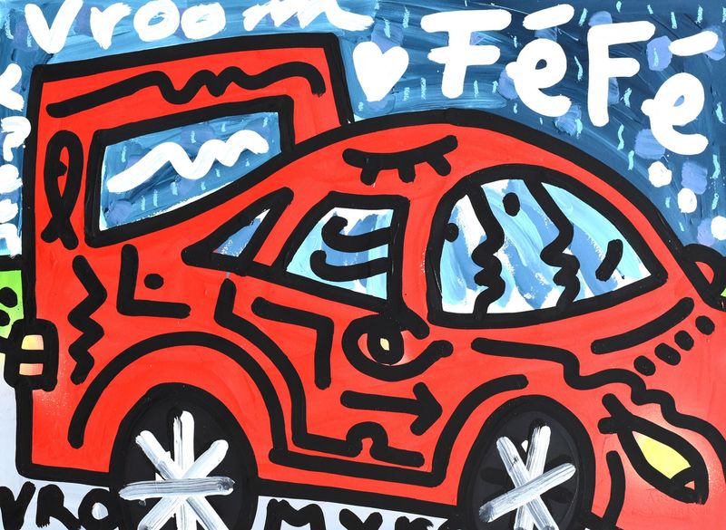 "La Ferrari by night"