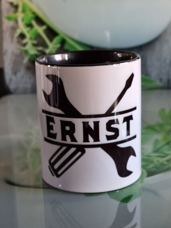 Tasse " Mechaniker" mit Wunschnamen