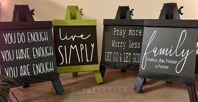 Mini Easel Signs