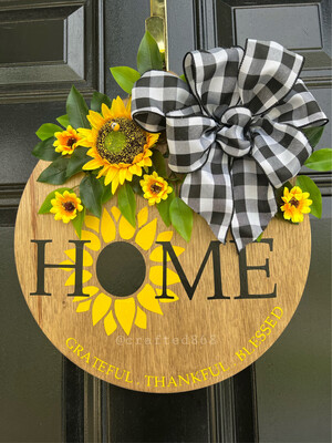 Sunflower-Themed Wreaths