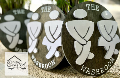 Bathroom Toilet Symbol Signs ( 3D/non 3D)