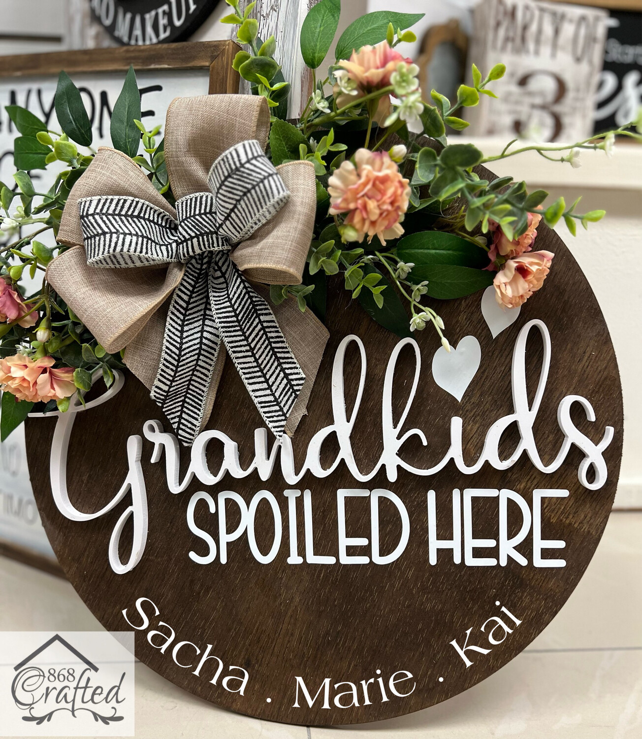 Grandkids Spoiled Here Wreath