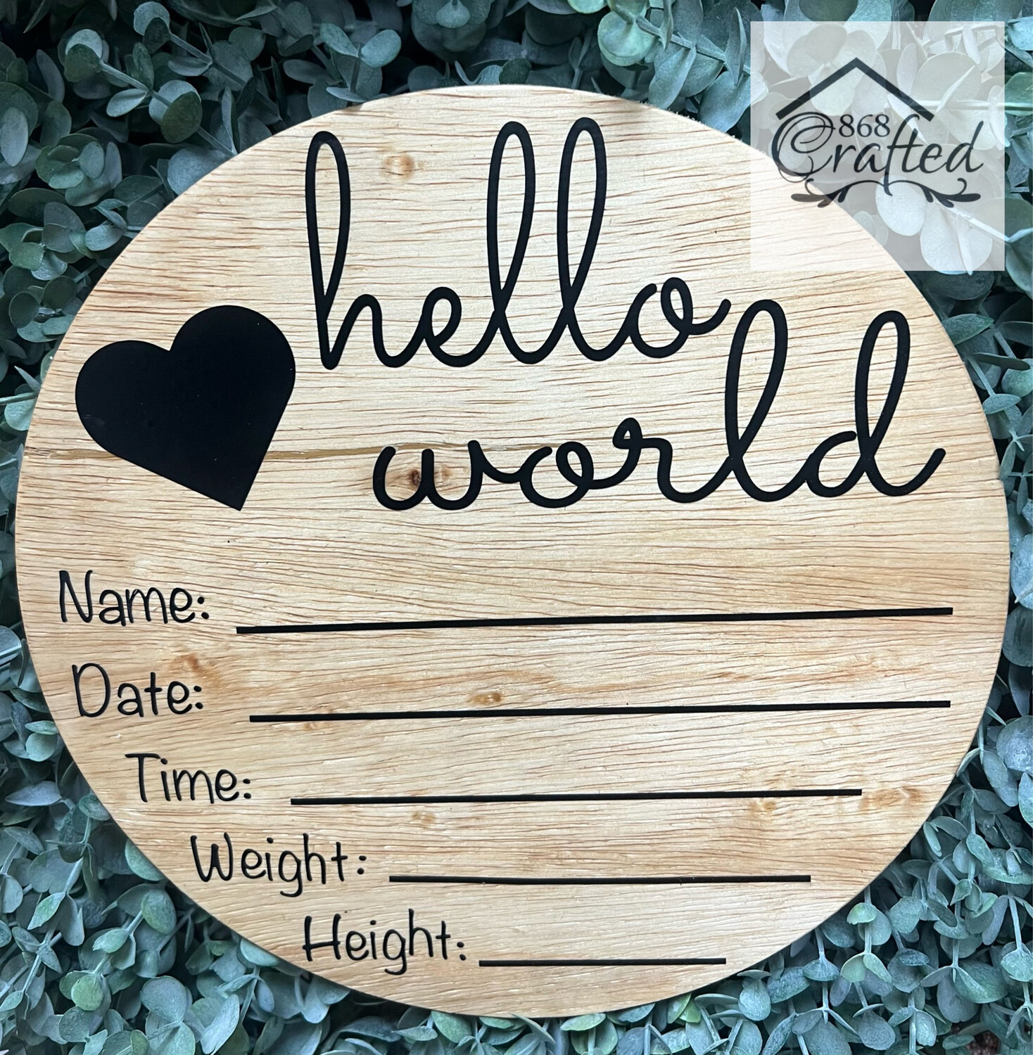 Baby Announcement Plaque