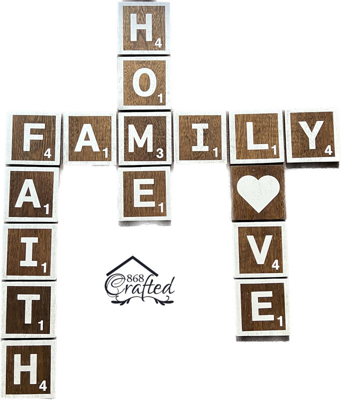 Scrabble Tile Wall Sign