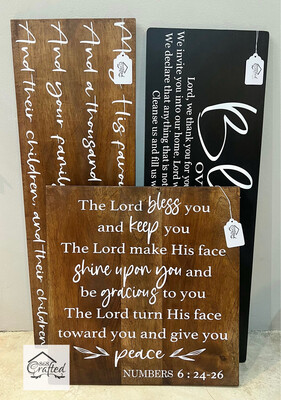 Custom Large Prime wood Signage - Unframed Or Framed