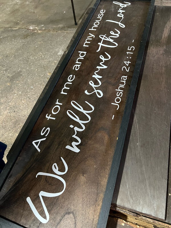 Custom Large wood Signage - Unframed Or Framed