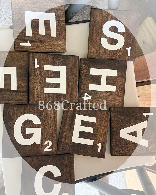 Scrabble Tile Wall Sign