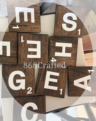 Scrabble Tile Wall Sign