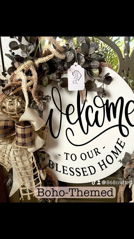 Welcome To Our Blessed Home Wreath