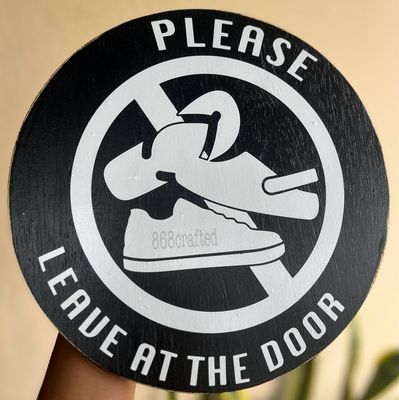 Remove Shoes Signs 10” Non-3D