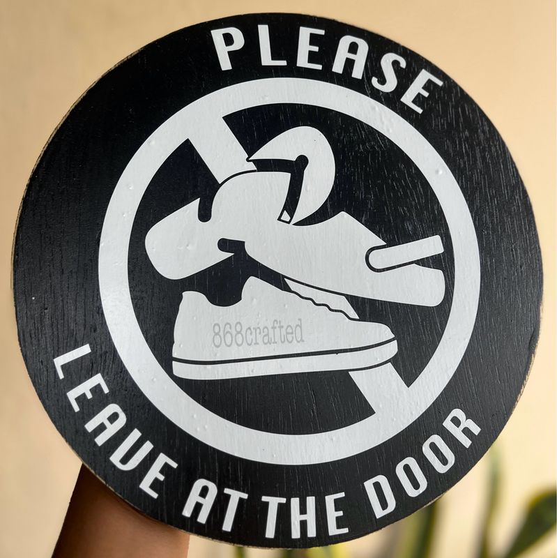 Remove Shoes Signs 10” Non-3D