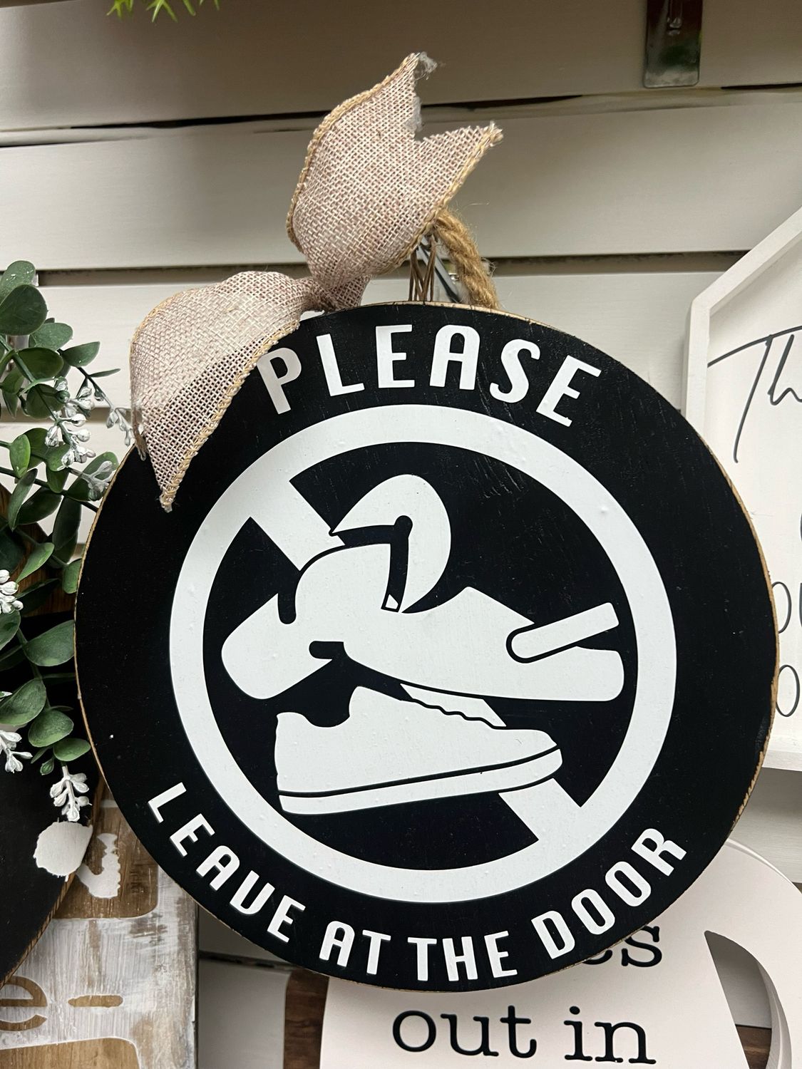 Remove Shoes Signs 10” Non-3D